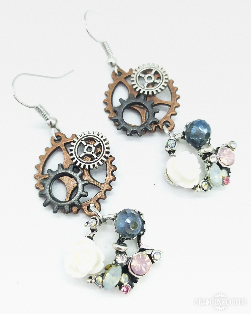 Steampunk Stones Earrings