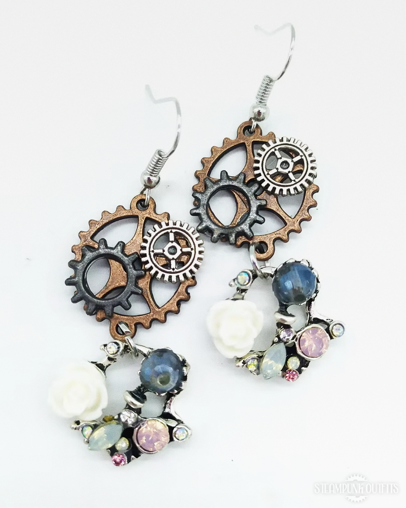 Steampunk Stones Earrings