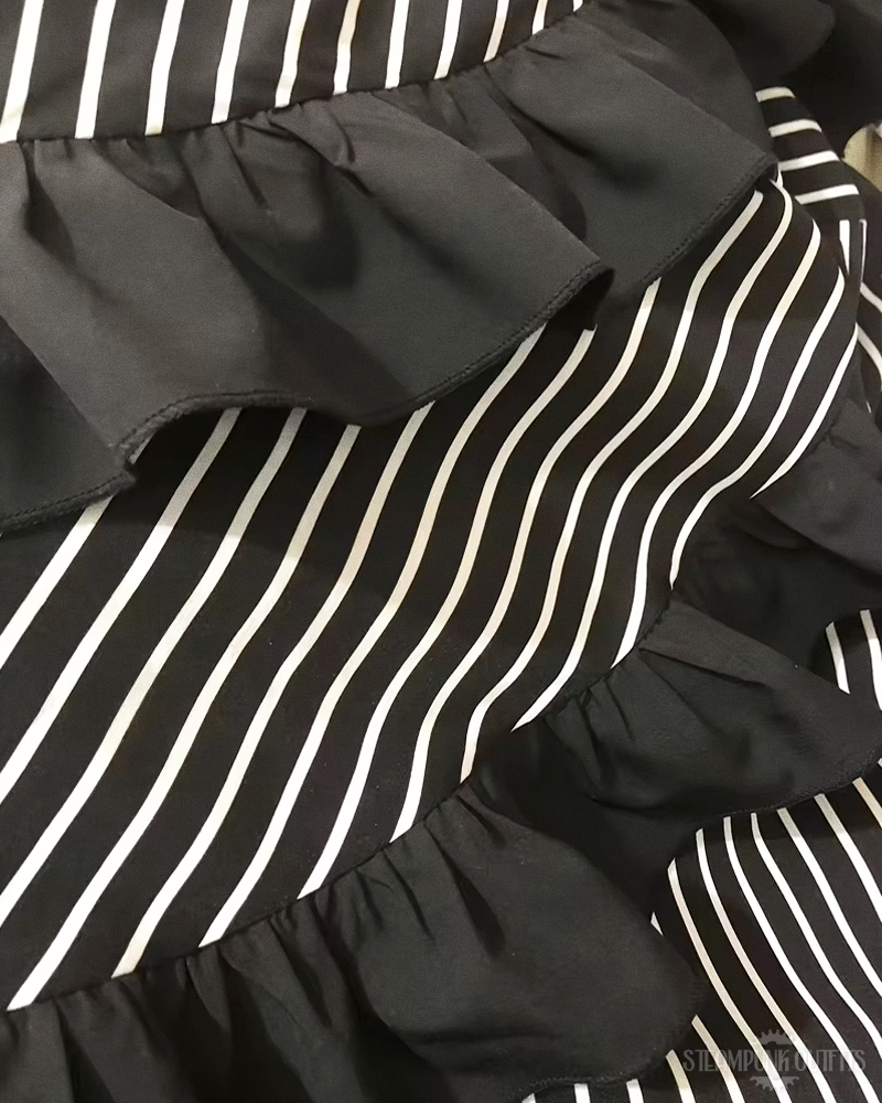 Steampunk Striped Skirt