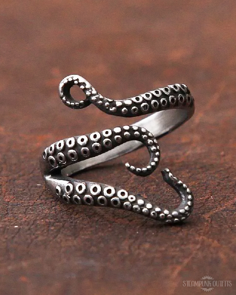 Steampunk Tentacle Ring