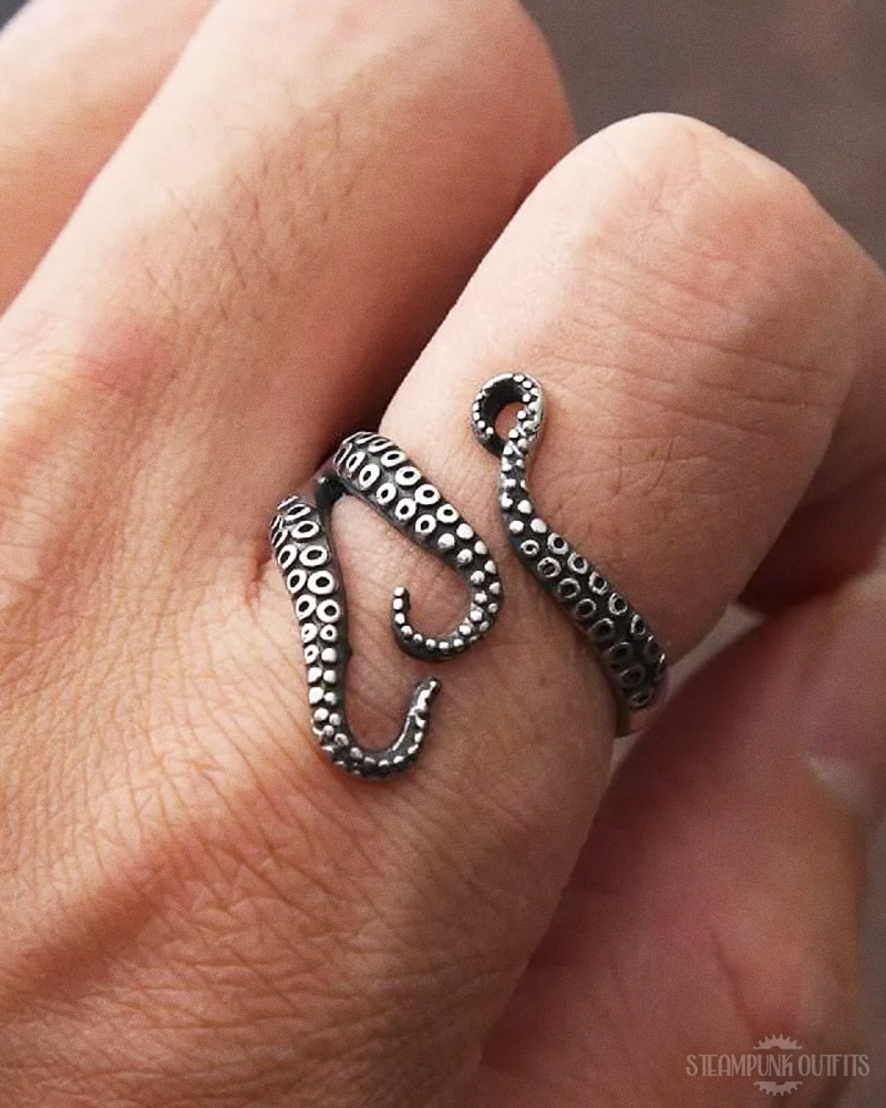 Steampunk Tentacle Ring