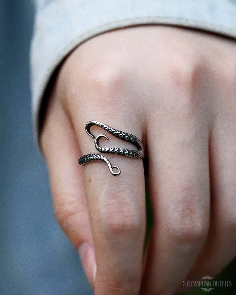 Steampunk Tentacle Ring