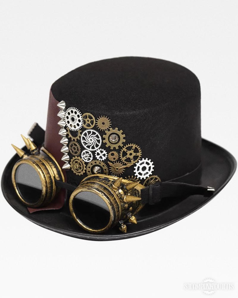 Steampunk Top Hat With Gears