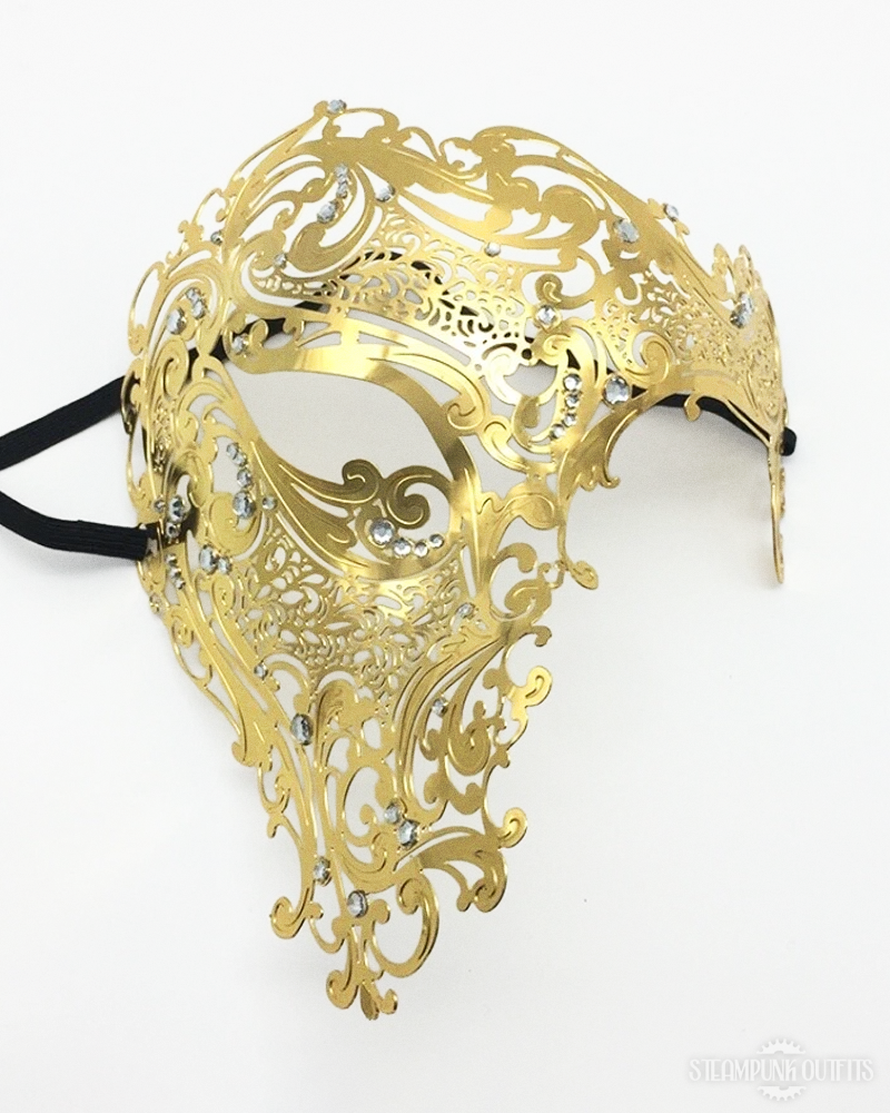 Steampunk Venetian Half Mask
