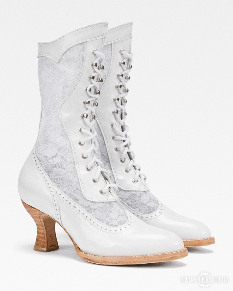 Steampunk Victorian Lace Boots