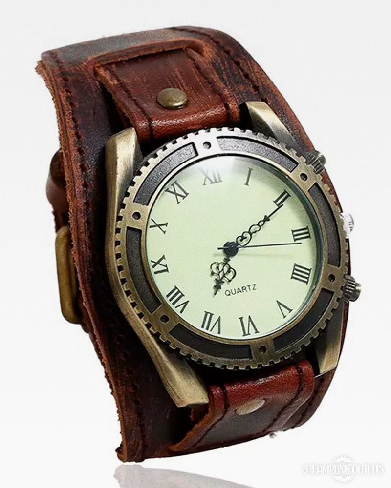 Steampunk Wide Band Watch