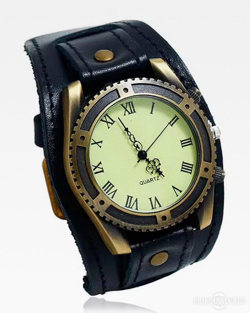 Steampunk Wide Band Watch