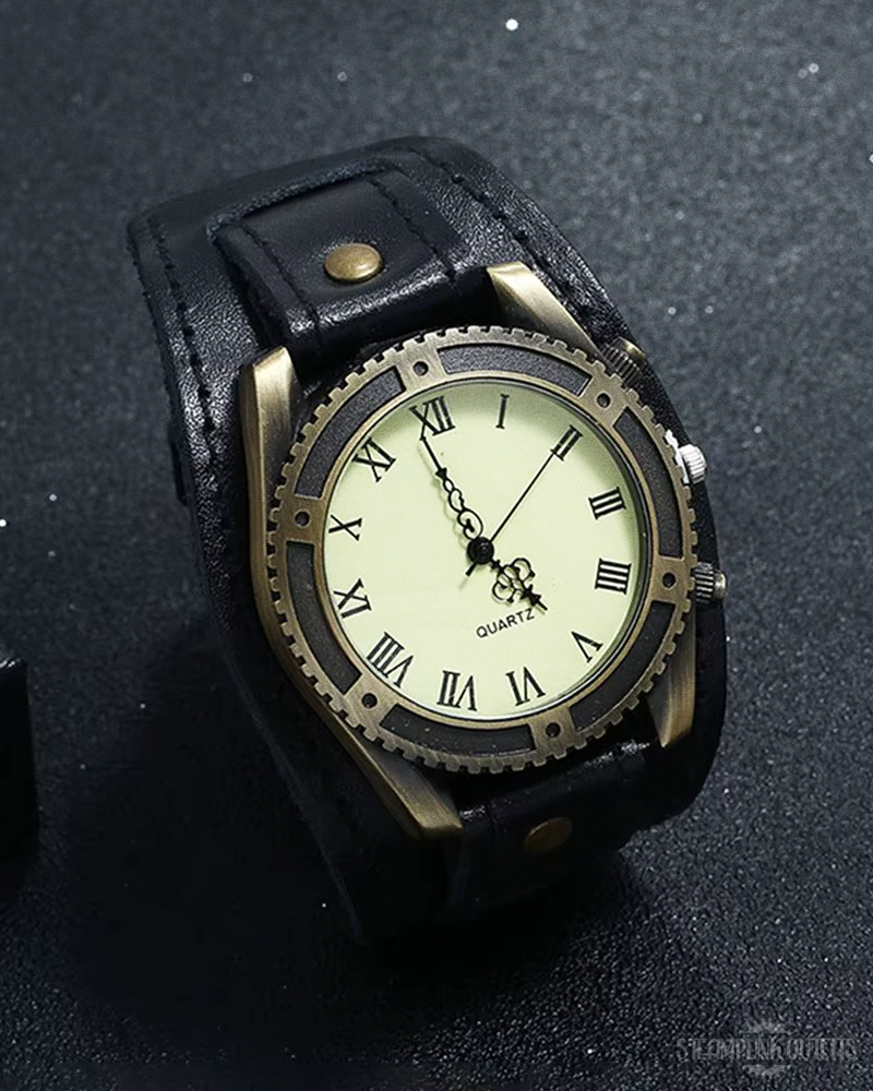 Steampunk Wide Band Watch