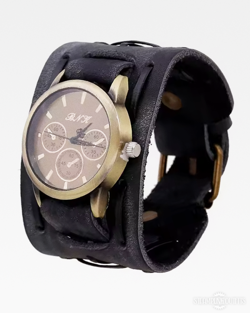 Steampunk Wide Strap Watch