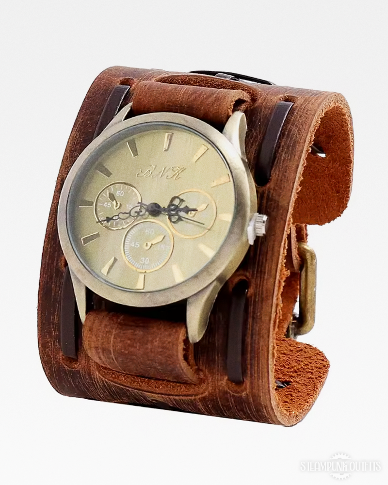 Steampunk Wide Strap Watch