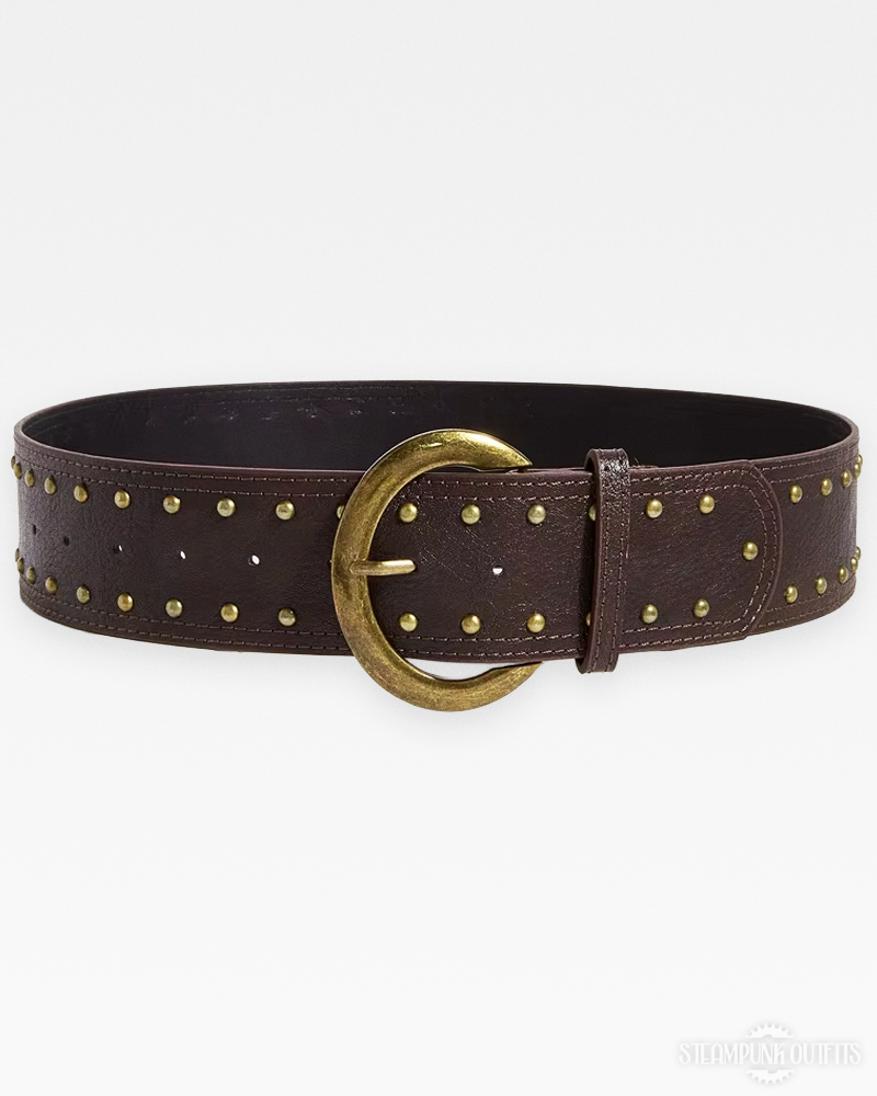 Steampunk Wide Studded Belt