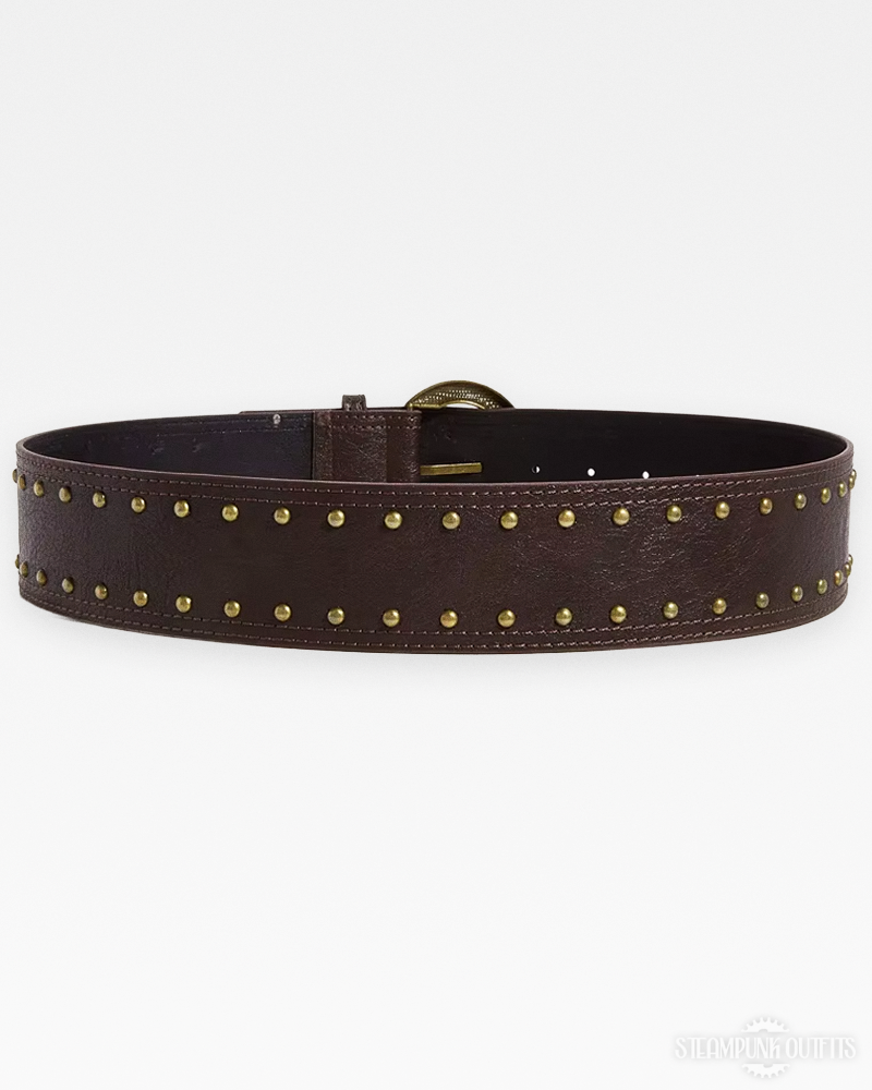 Steampunk Wide Studded Belt