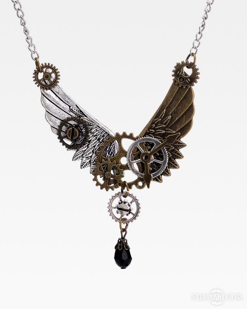Steampunk Wing Necklace