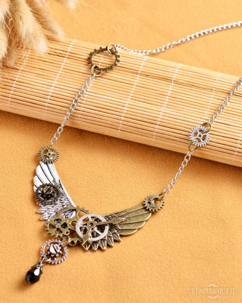Steampunk Wing Necklace