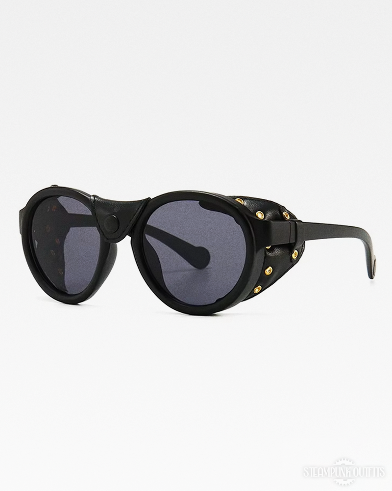 Sunglasses With Leather Side Shields