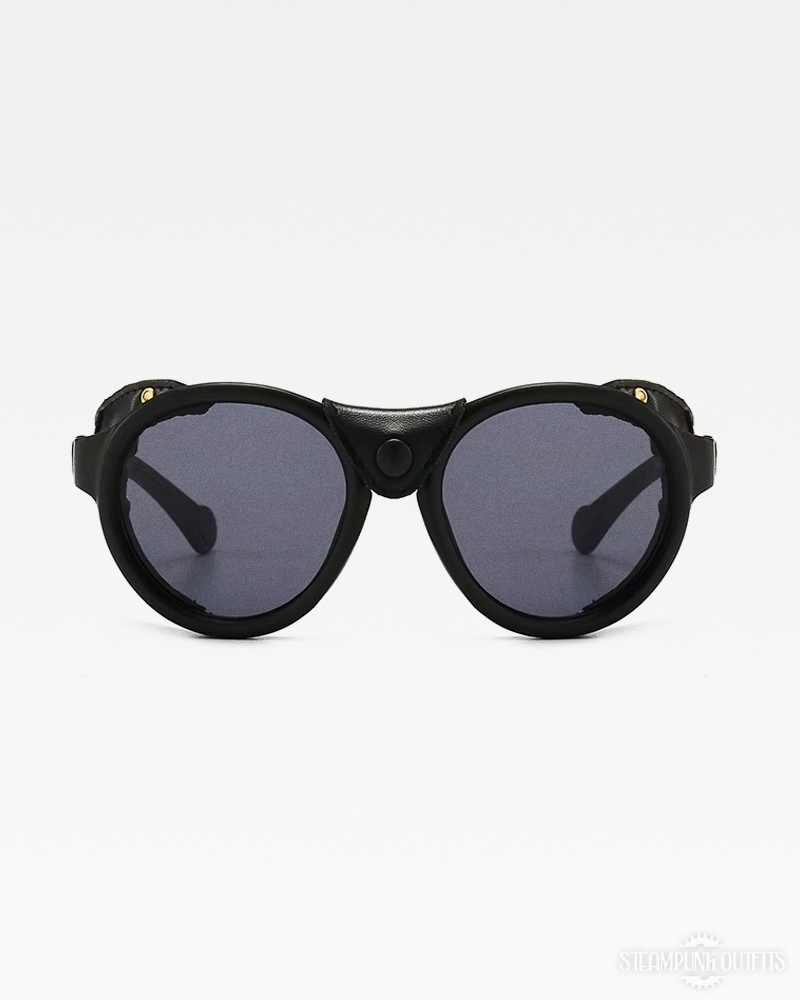 Sunglasses With Leather Side Shields