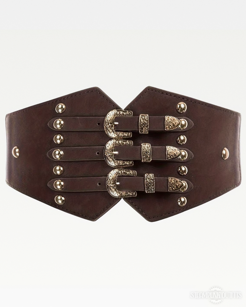 Triple Buckle Waist Belt