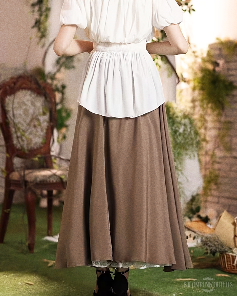 Victorian High-Waisted Skirt