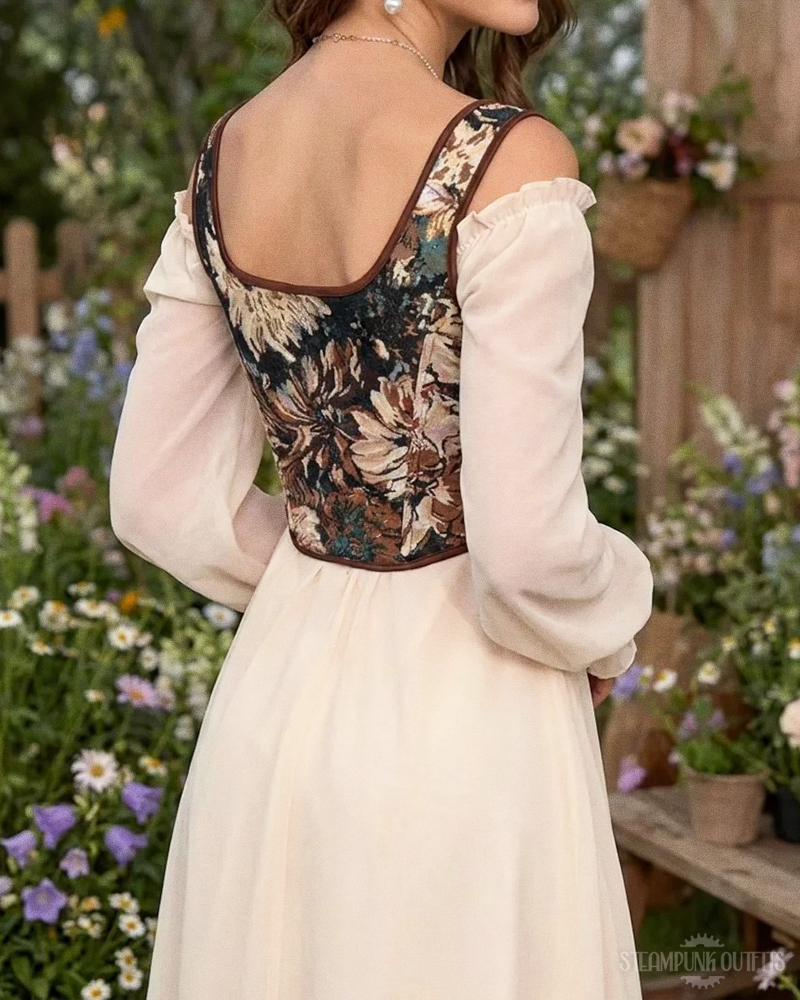 Vintage Floral Corset