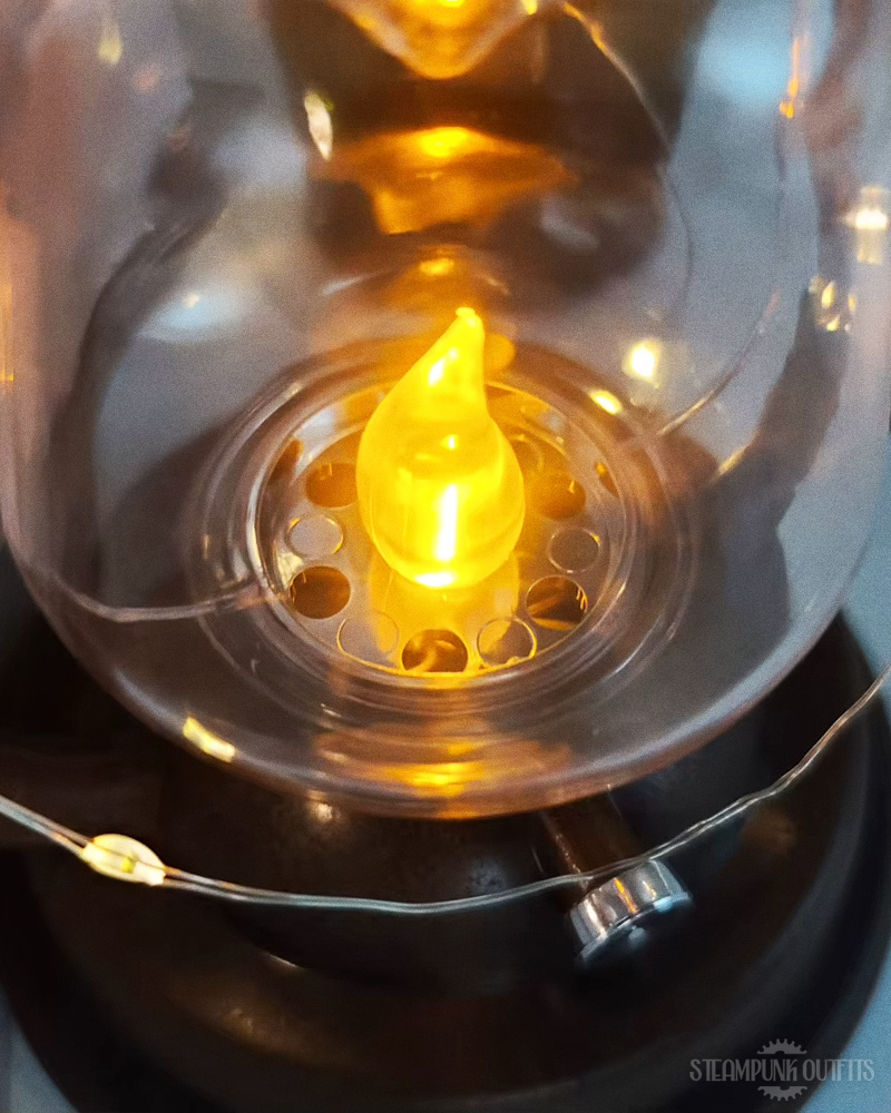 Vintage Steampunk Lantern Lamp