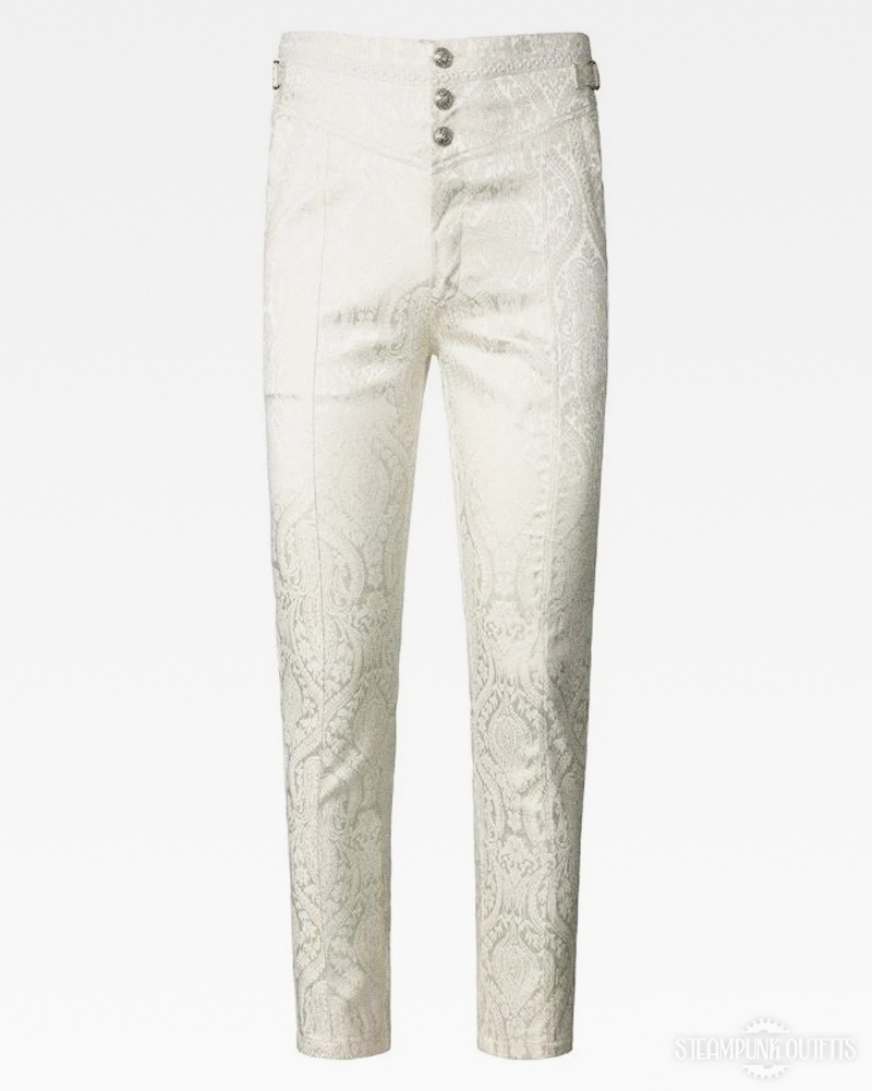 White Steampunk Pants