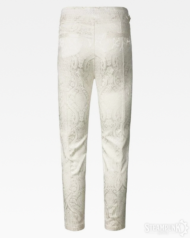 White Steampunk Pants